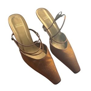 Stuart Weitzman Strappy Kitten Heels Size US 9